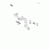 Схема узла: Лапка тормоза для Kawasaki KX100