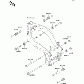 Схема вузла: Кріплення для Kawasaki ZX750 ZXR750R