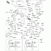 Схема вузла: Cowling(1/2)(zx750-m2) для Kawasaki ZX750 ZXR750R