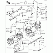 Схема вузла: Карбюратор(1/3)(zrt10a-026677-) для Kawasaki ZR1100 Zephyr 1100