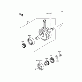 Схема узла: Коленчатый вал для Kawasaki KLX140 KLX140L