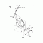 Схема узла: Рама для Kawasaki KX450 KX450F