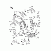 Схема вузла: Батарейний відсік для Kawasaki ZR400 Xanthus