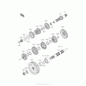 Схема вузла: Трансмісія для Kawasaki VN900 Vulcan 900 Custom