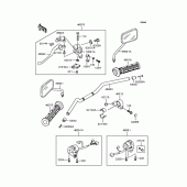 Схема узла: Руль для Kawasaki BJ250 Estrella