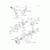 Схема вузла: Колінчастий вал для Kawasaki VN1500 VN1500 Classic Tourer