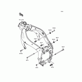 Схема вузла: Кріплення двигуна для Kawasaki ZX636 Ninja ZX-6R ABS