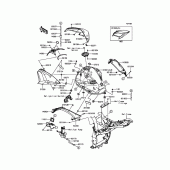 Схема вузла: Паливний бак для Kawasaki ZR800 Z800 ABS