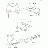 Схема вузла: Decals(silver/graystone) для Kawasaki ZX600 ZZ-R600