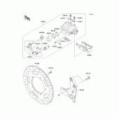 Схема вузла: Заднє гальмо для Kawasaki VN1700 Vulcan 1700 Nomad