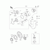 Схема вузла: Starter motor для Kawasaki ZX900 Ninja ZX-9R