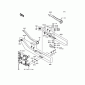 Схема вузла: Вихлопна система для Kawasaki VN900 Vulcan 900 Classic
