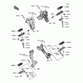 Схема вузла: Підніжки для Kawasaki EX650 Ninja 650 ABS