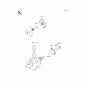 Схема узла: Коленчатый вал для Kawasaki KLX250 KLX250R