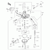 Схема вузла: Карбюратор для Kawasaki KLX140 KLX140L
