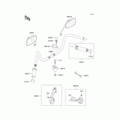 Схема узла: Руль & Пульт управления рулевой для Kawasaki VN1500 Vulcan 1500 Classic