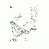 Схема вузла: Battery case для Kawasaki ZR400 ZRX-II