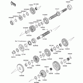 Схема узла: Трансмиссия для Kawasaki ZX1400 ZZR1400 ABS