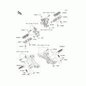 Схема вузла: Підніжки для Kawasaki ZX1400 ZZR1400 ABS
