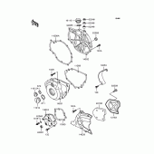 Схема вузла: Кришка двигуна для Kawasaki KLE400