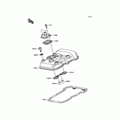 Схема узла: Крышка ГБЦ для Kawasaki KLE250 Versys-X 250 ABS