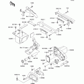 Схема узла: Battery case для Kawasaki VN1500 VN1500 Classic