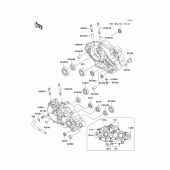 Схема вузла: Картер двигуна для Kawasaki KMX125