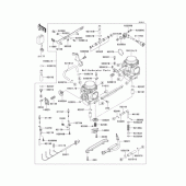 Схема вузла: Карбюратор для Kawasaki EJ650 W650