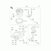 Схема вузла: Meter(s) для Kawasaki KLX650 KLX650