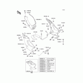 Схема вузла: Cowling lowers(1/2) для Kawasaki EX250 ZZR250