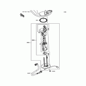 Схема вузла: Паливний насос для Kawasaki KLZ1000 Versys 1000 LT