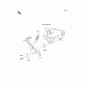 Схема вузла: Лапка гальма для Kawasaki EX250 Ninja 250
