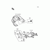 Схема вузла: Аксесуари (Helmet Lock etc.) для Kawasaki KLZ1000 Versys 1000 LT