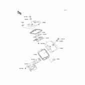 Схема вузла: Клапанна кришка для Kawasaki VN800 Vulcan 800