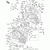 Схема вузла: Crankcase(1/2)(vn1500-l2h) для Kawasaki VN1500 VN1500 Classic Tourer Fi