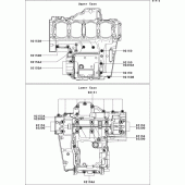 Схема узла: Болты картера двигателя для Kawasaki ZX1000 Ninja 1000 ABS