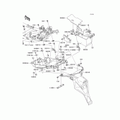 Схема узла: Заднее крыло для Kawasaki KLE650 Versys 650