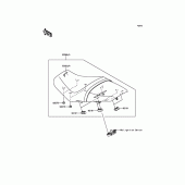 Схема узла: Сиденье для Kawasaki ZX1400 ZZR1400 ABS