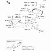 Схема узла: Side covers/chain cover(zx750-p4) для Kawasaki ZX750 Ninja ZX-7R