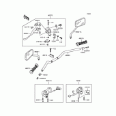 Схема узла: Руль для Kawasaki BJ250 Estrella RS