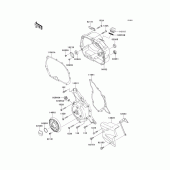 Схема вузла: Engine cover(s) для Kawasaki KLX110 KLX110