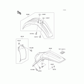 Схема узла: Крыло для Kawasaki KX125