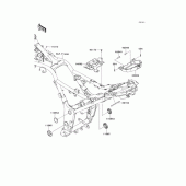 Схема узла: Крепление двигателя для Kawasaki EX250 Ninja 250