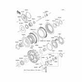 Схема вузла: Зчеплення для Kawasaki VN1600 Vulcan 1600 Nomad