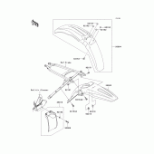 Схема вузла: Крило для Kawasaki KX250/ KX252 KX250F