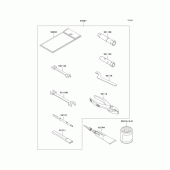 Схема вузла: Owner`s tools для Kawasaki KLX250 KLX250SR