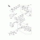 Схема вузла: Поворотники для Kawasaki ER500 ER-5