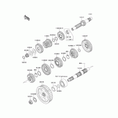 Схема вузла: Трансмісія для Kawasaki VN900 Vulcan 900 Custom