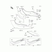 Схема узла: Side covers/chain cover(ex500-d5) для Kawasaki EX500 GPZ500S