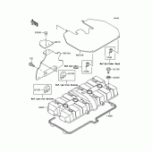 Схема вузла: Клапанна кришка Kawasaki ZR400 ZRX-II